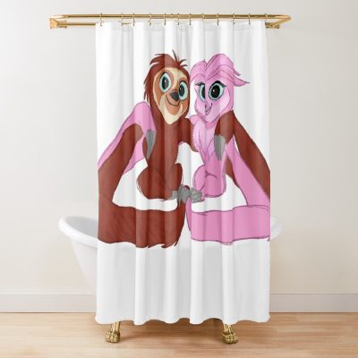 Belt And Sash Shower Curtain