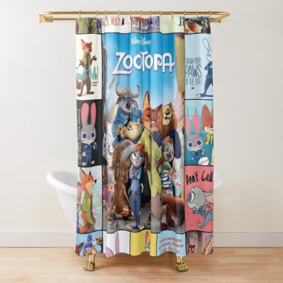Zootopia Fox And Bunny Shower Curtain