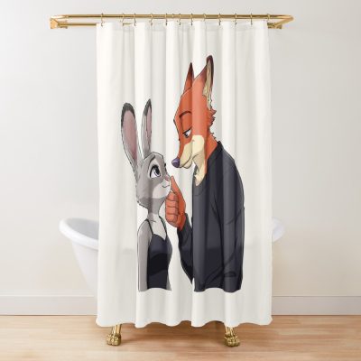 Nick Wilde And Judy Duo Design Shower Curtain