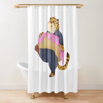 Clawhaser Cute Shower Curtain