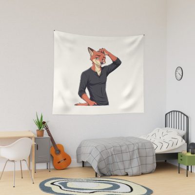 Zootopia Fox Nick Wilde Furry Artwork Tapestry